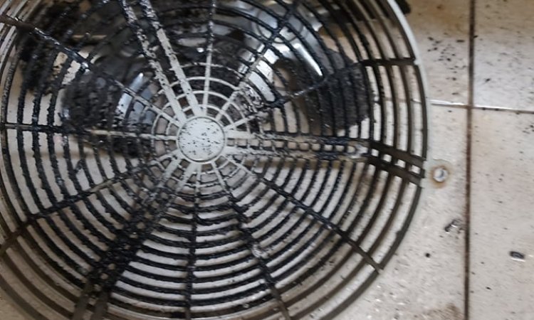 grille ventilateur encrassé